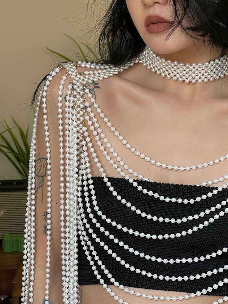 Chic Pearl Body Chain - My Store