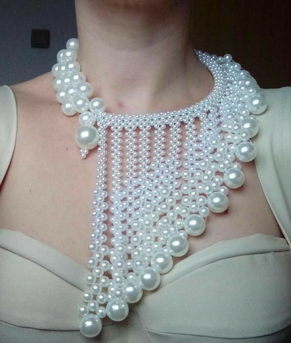 Luxurious Cascading Pearl Necklace